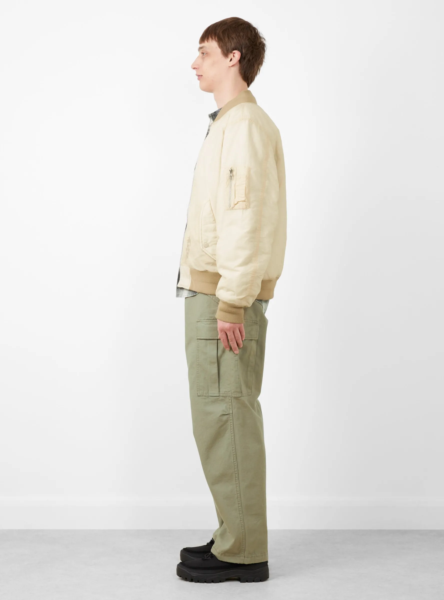 Quilted Bomber Waxed Cream<Stüssy Sale