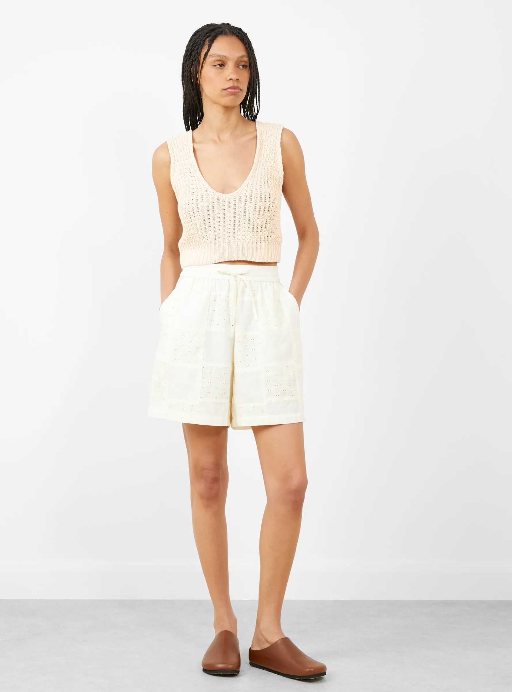 Rack Shell Knit Top Ivory<Lauren Manoogian Outlet