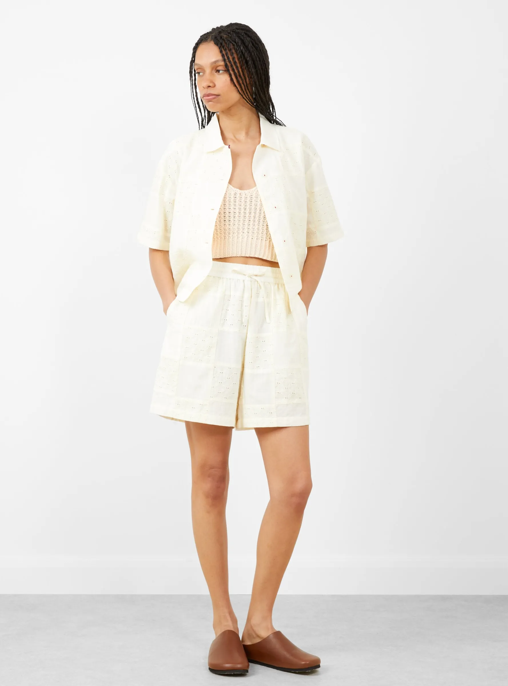 Rack Shell Knit Top Ivory<Lauren Manoogian Outlet