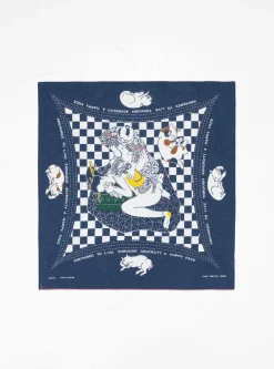 Rainbowy No Woman No Cry Bandana Navy<Kapital Online