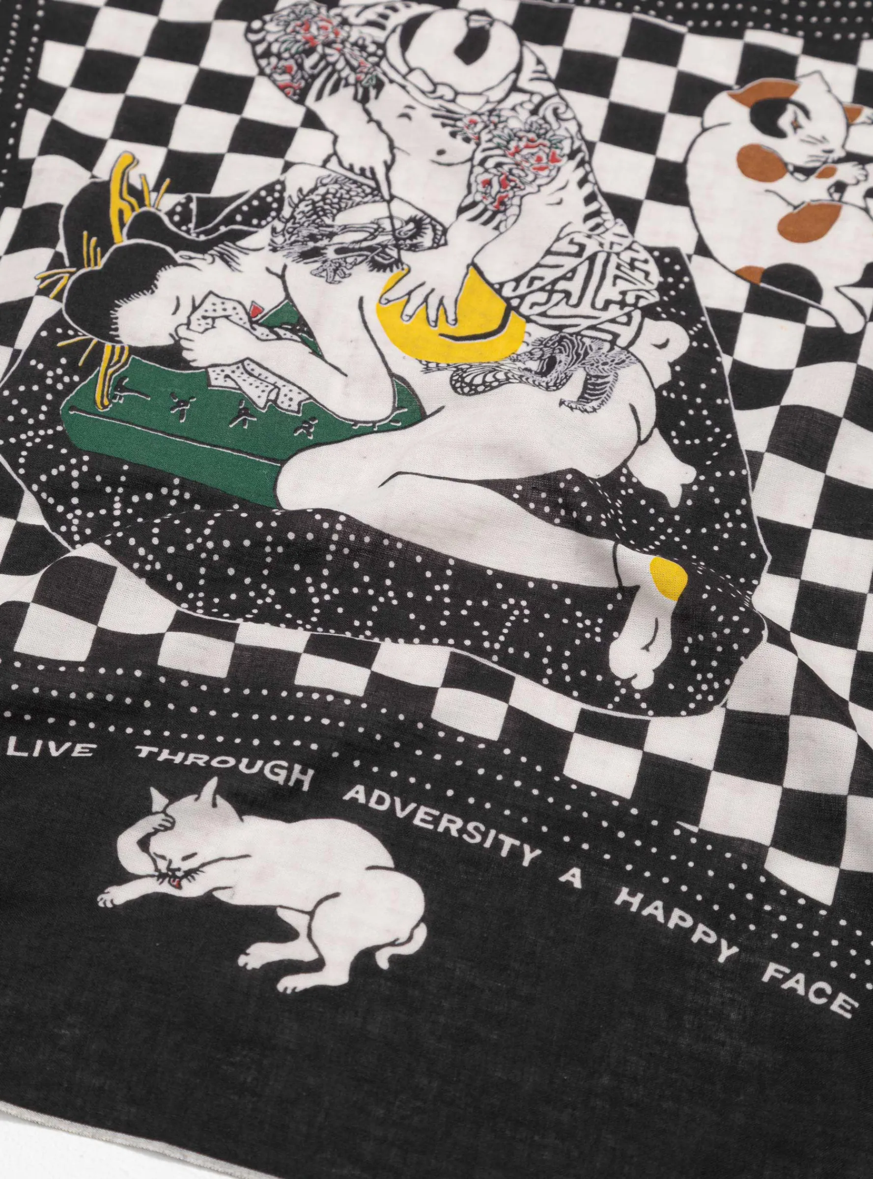 Rainbowy No Woman No Cry Bandana Black<Kapital Discount