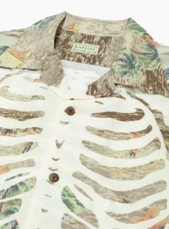 Rayon KAMEKAMEHA BONE Aloha Shirt Brown<Kapital Sale