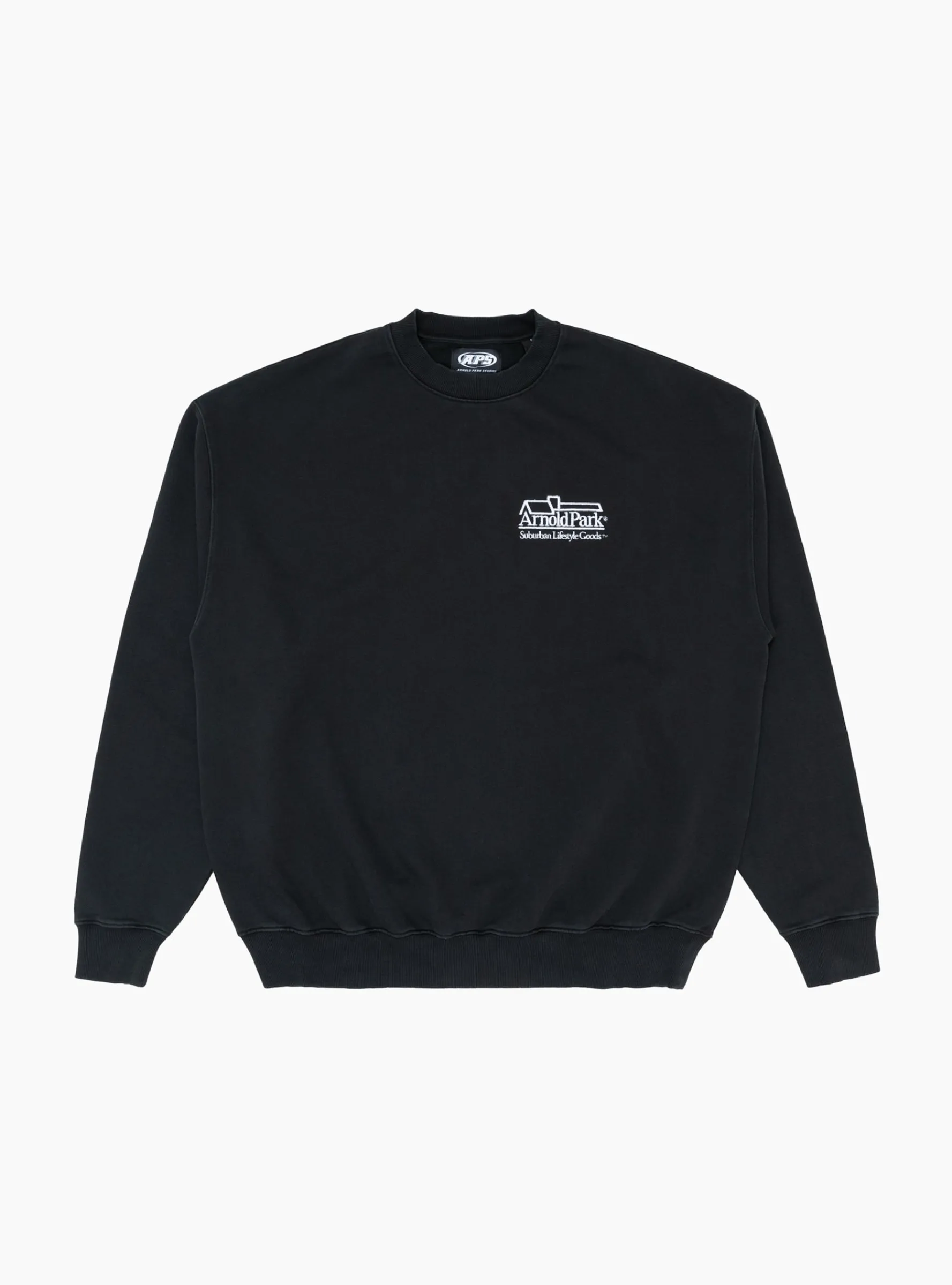 Real Estate Logo Sweatshirt Faded Black<Arnold Park Studios Discount