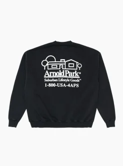 Real Estate Logo Sweatshirt Faded Black<Arnold Park Studios Discount