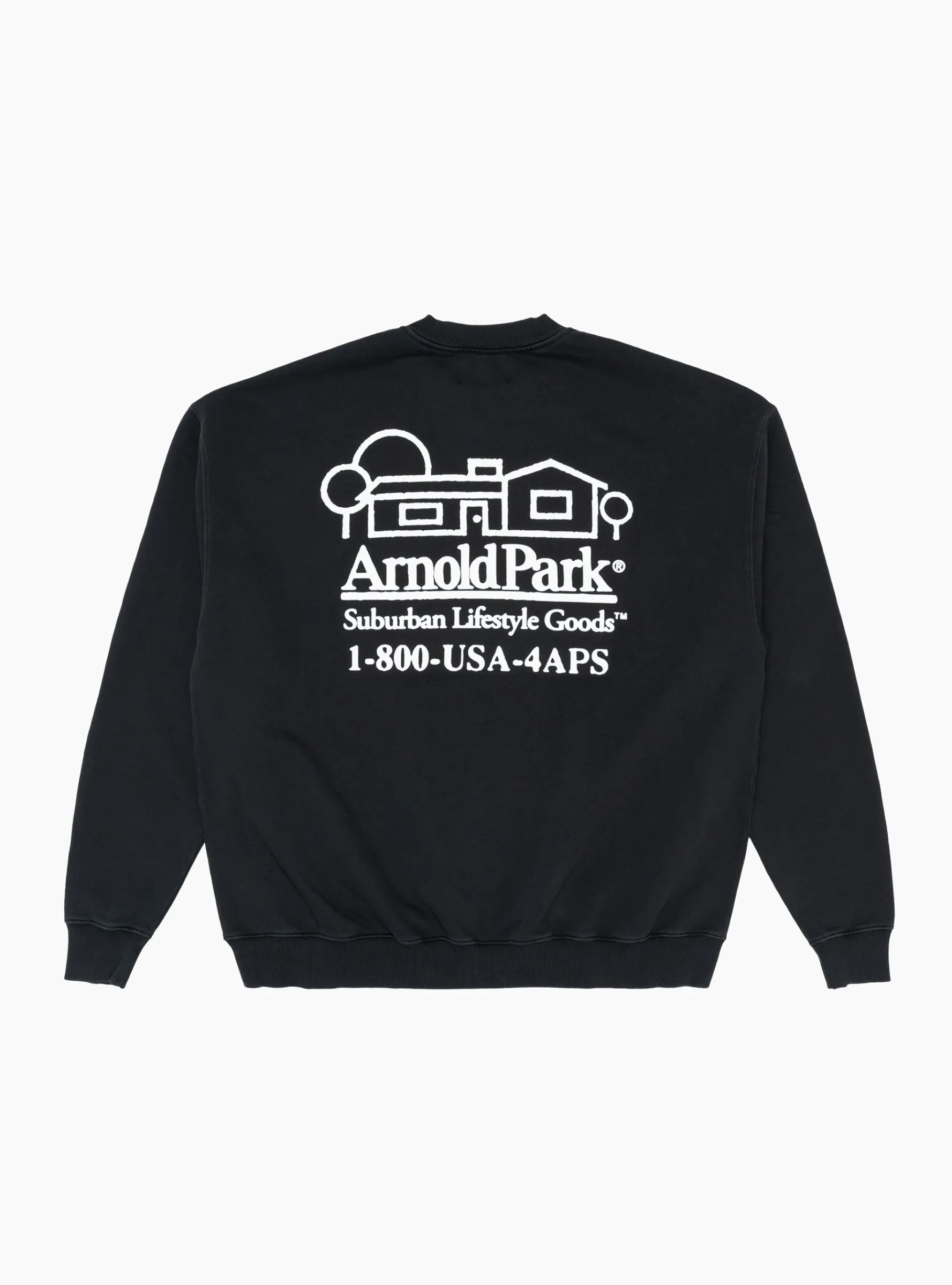 Real Estate Logo Sweatshirt Faded Black<Arnold Park Studios Discount