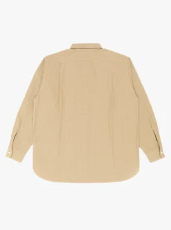 Regular Collar Gingham Check Wind Shirt Beige<nanamica Best
