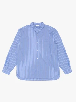 Regular Collar Shirt Blue Stripe<Still By Hand New