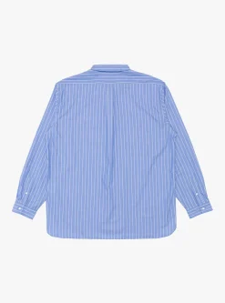 Regular Collar Shirt Blue Stripe<Still By Hand New