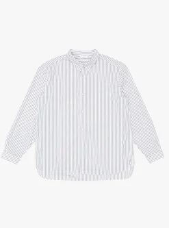 Regular Collar Shirt White Stripe<Still By Hand Fashion