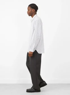 Regular Collar Shirt White Stripe<Still By Hand Fashion