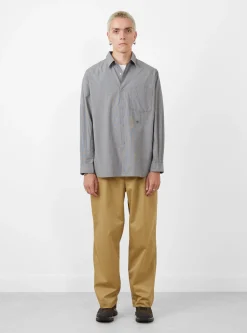 Regular Collar Wind Shirt Grey<nanamica Online