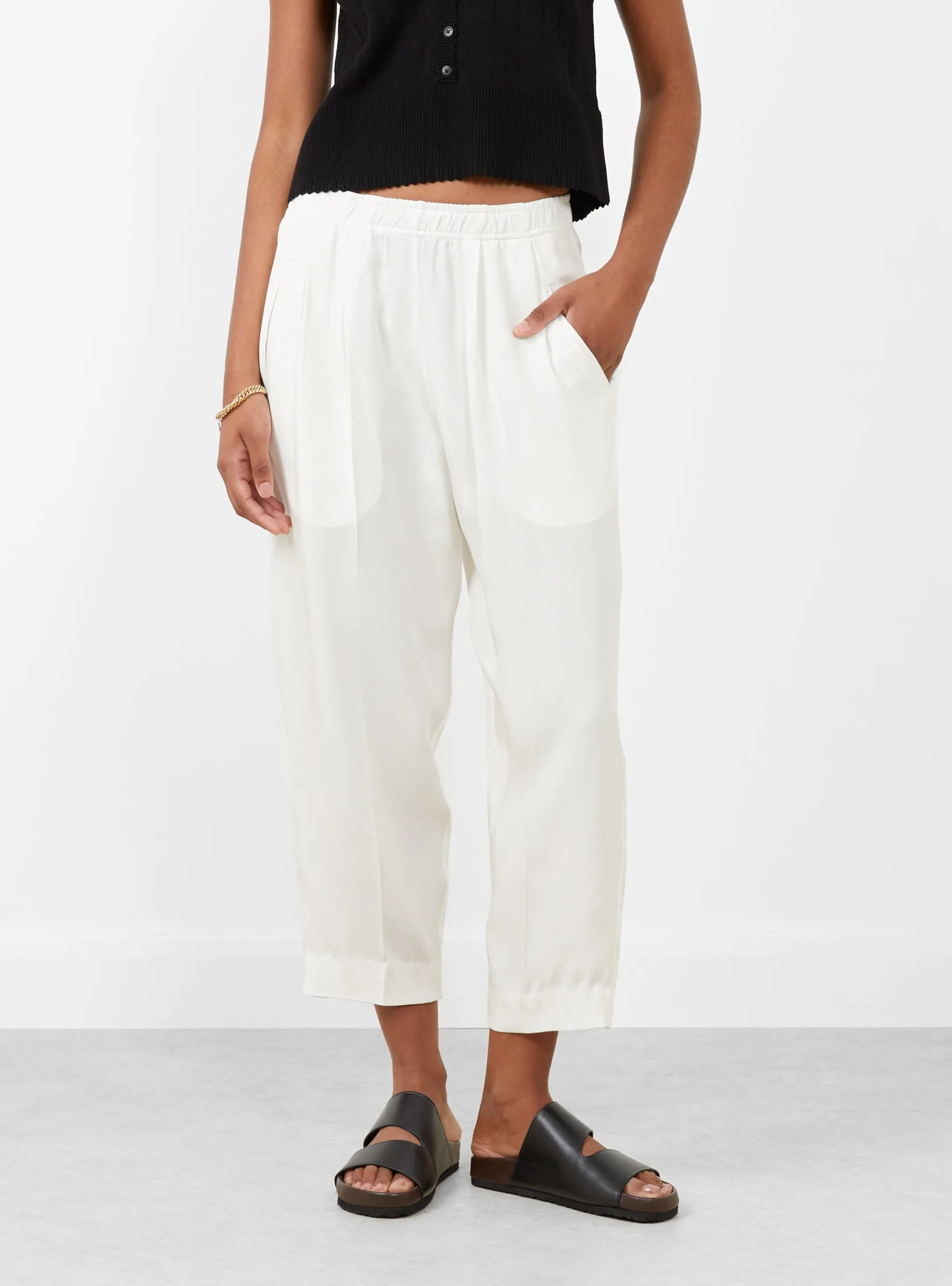Relaxed Lean Trouser Off White<Modern Weaving Discount