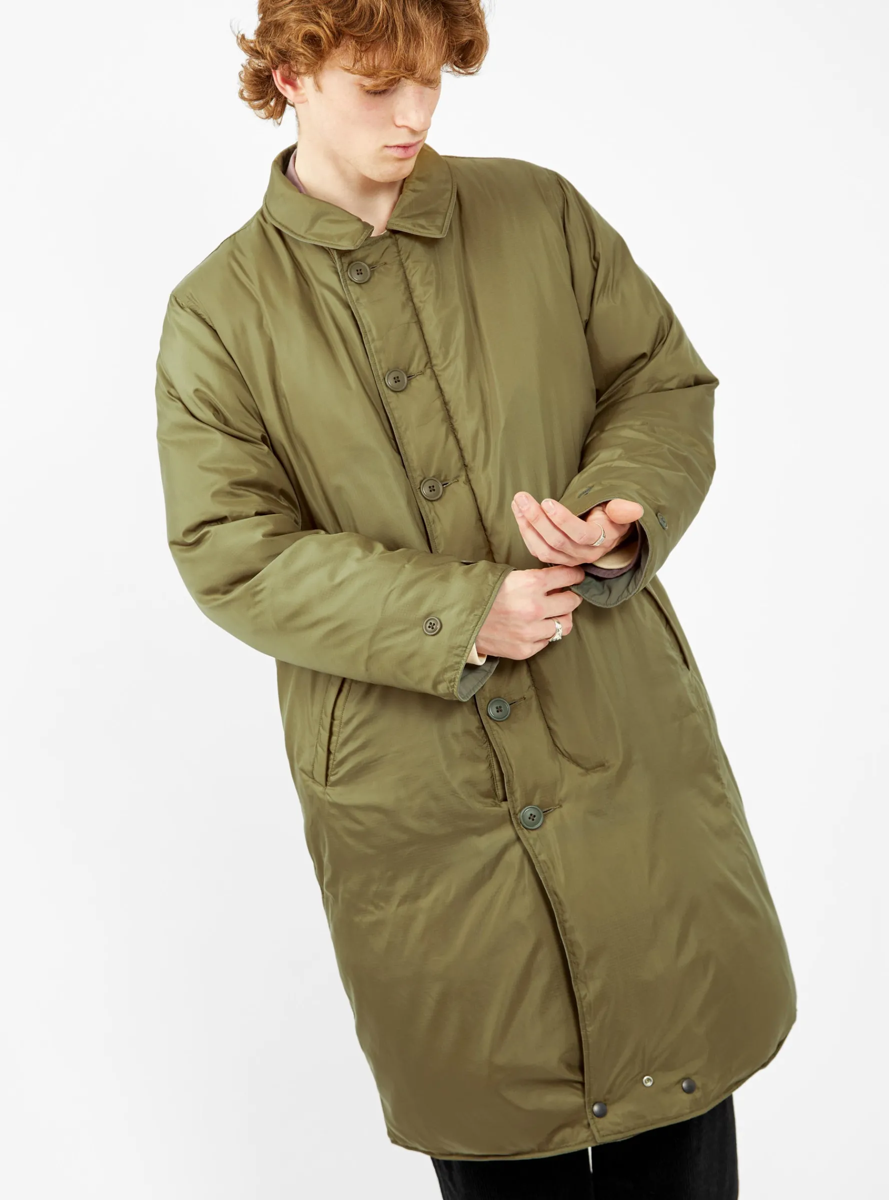 Remi Reversible Down Coat Olive<Pilgrim Surf + Supply Outlet