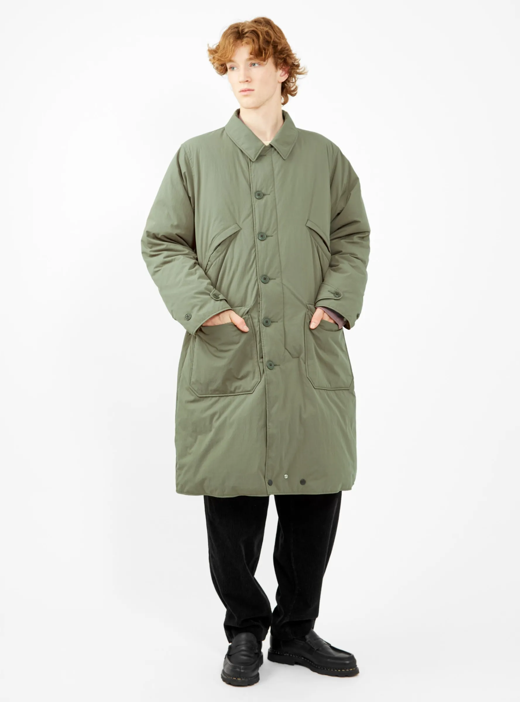 Remi Reversible Down Coat Olive<Pilgrim Surf + Supply Outlet