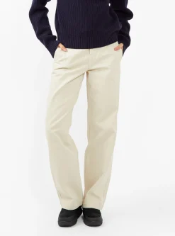 Reno Brushed Twill Trousers Off White<Girls of Dust Online