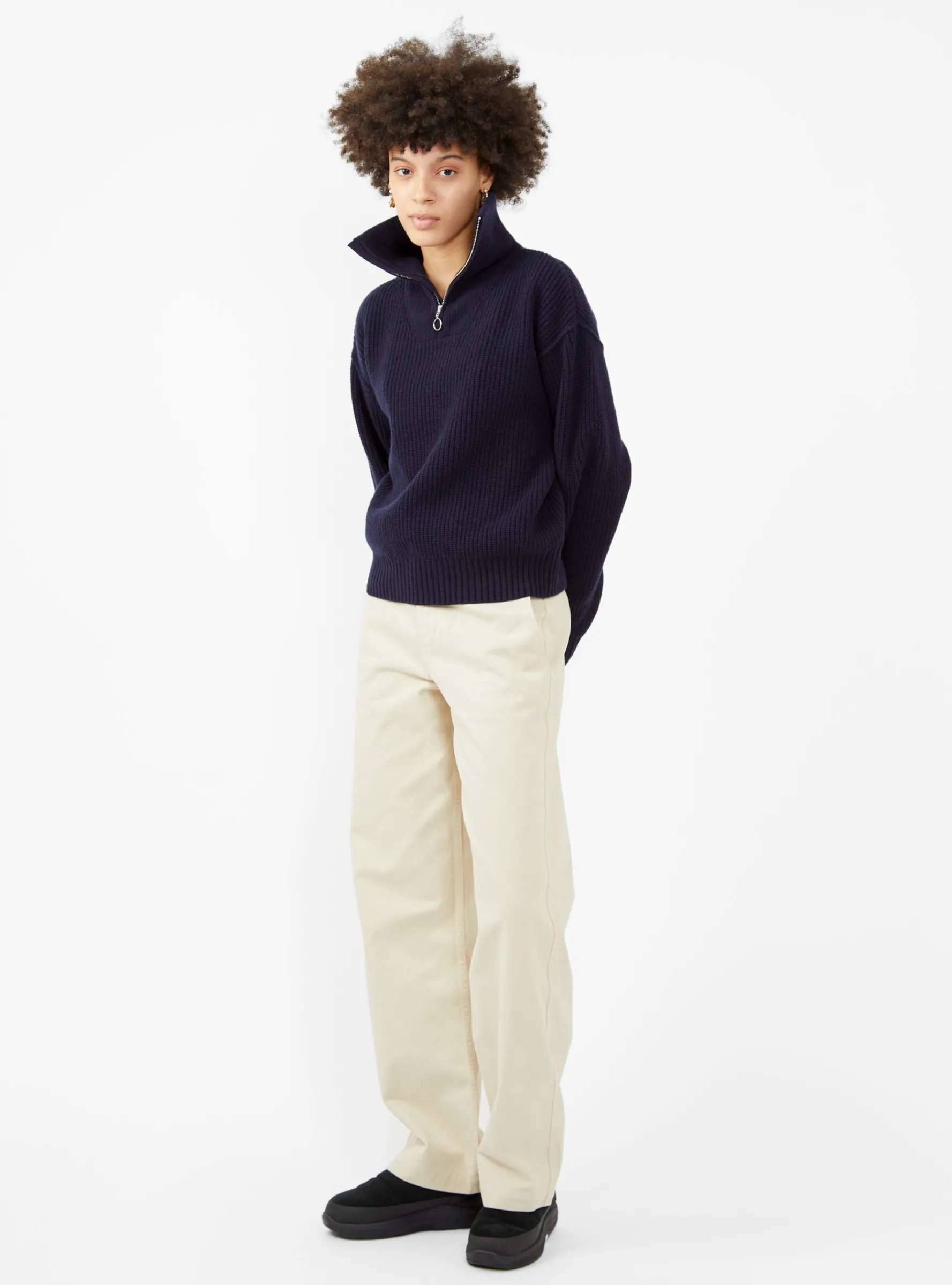 Reno Brushed Twill Trousers Off White<Girls of Dust Online