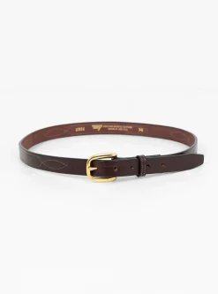 Repeated Stitch Belt Havana & Brass<Tory Leather Online