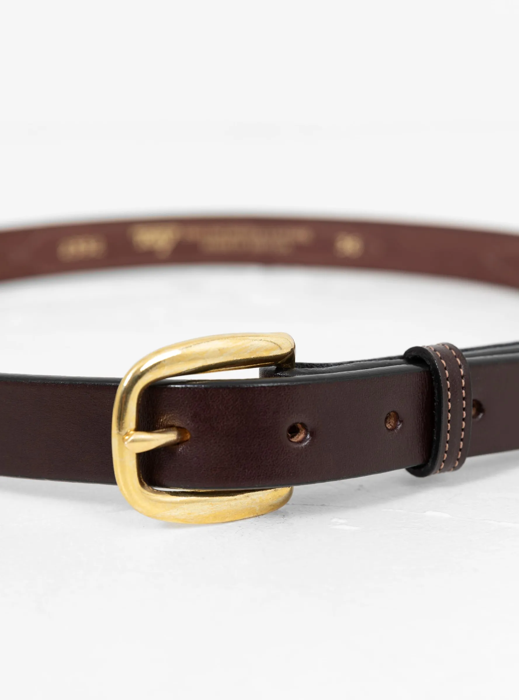 Repeated Stitch Belt Havana & Brass<Tory Leather Online