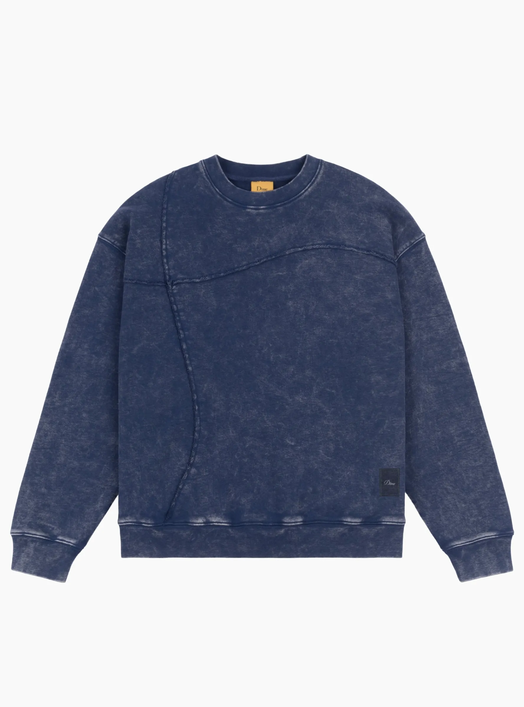Reverse Stitch Crewneck Washed Navy<Dime New