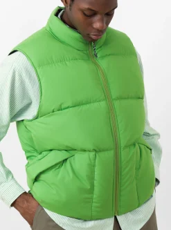 Reversible Down Vest Sprout & Black<Sedan All-Purpose Hot