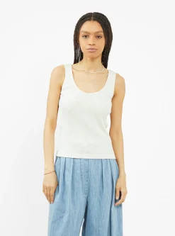 Ribbed Vest Ecru<PICO Hot