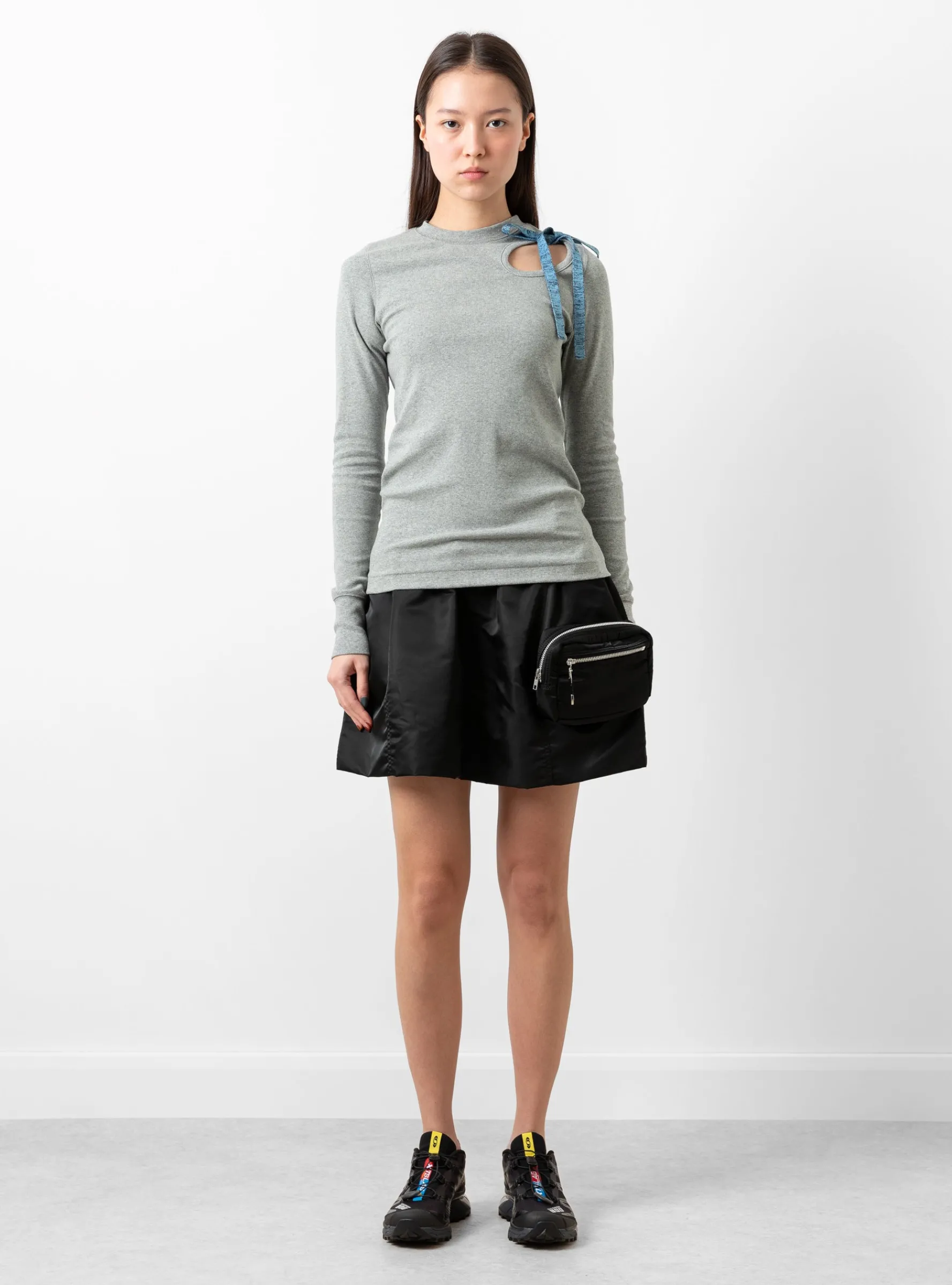 Rib Jersey Top Grey<TOGA PULLA Outlet