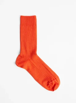 Rib Overankle Socks Bill Red<Baserange Clearance