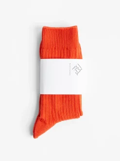 Rib Overankle Socks Bill Red<Baserange Clearance