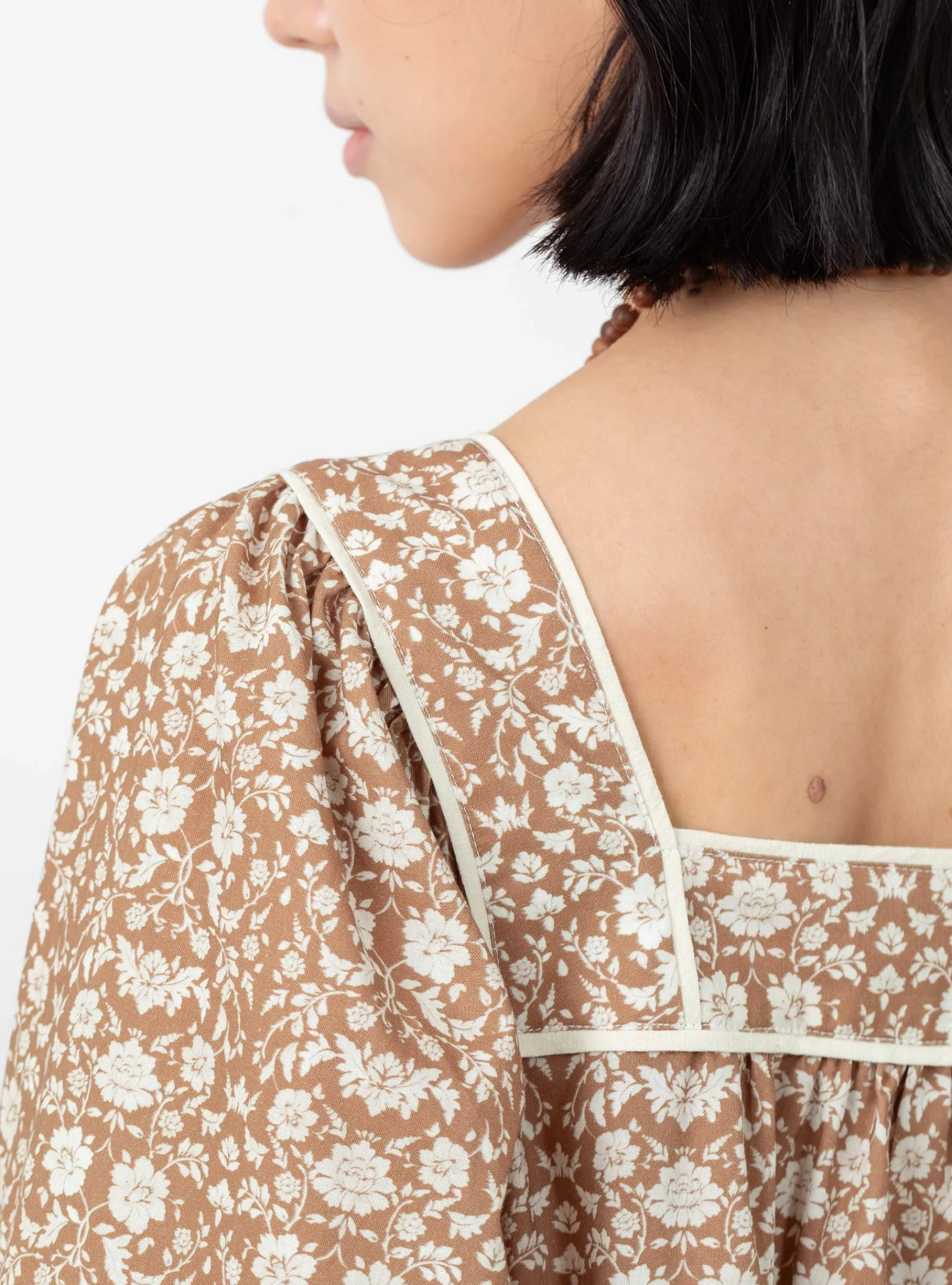 Rita Dress Brown Print<Sideline Fashion