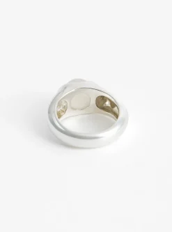 Rolling Stone Frost Quartz Silver Ring<Annika Inez Fashion