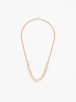 Round Link & Chain Gold-Plated Necklace<Helena Rohner Sale