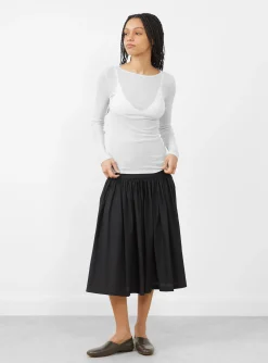 Round T-Shirt, Light Blue<AMOMENTO New
