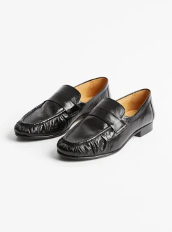 Ruched Loafer Leather Nero<Rejina Pyo Sale