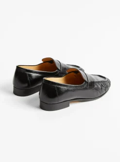 Ruched Loafer Leather Nero<Rejina Pyo Sale