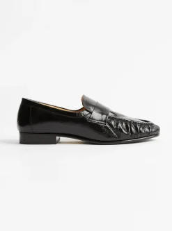 Ruched Loafer Leather Nero<Rejina Pyo Sale