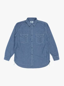 Rucker Chambray Shirt Blue<Pilgrim Surf + Supply Best