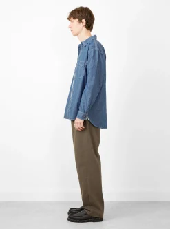 Rucker Chambray Shirt Blue<Pilgrim Surf + Supply Best