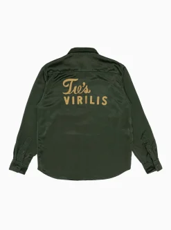 Satin Shirt Green<TOGA VIRILIS Discount