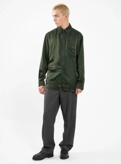 Satin Shirt Green<TOGA VIRILIS Discount