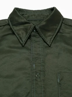 Satin Shirt Green<TOGA VIRILIS Discount