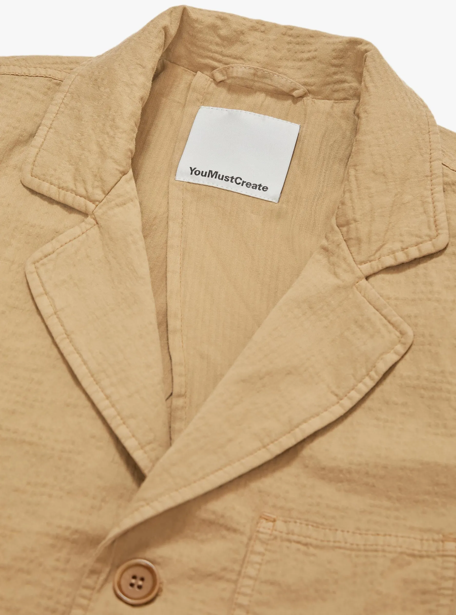 Scuttlers Jacket Jacquard Cotton Sand<YMC Best