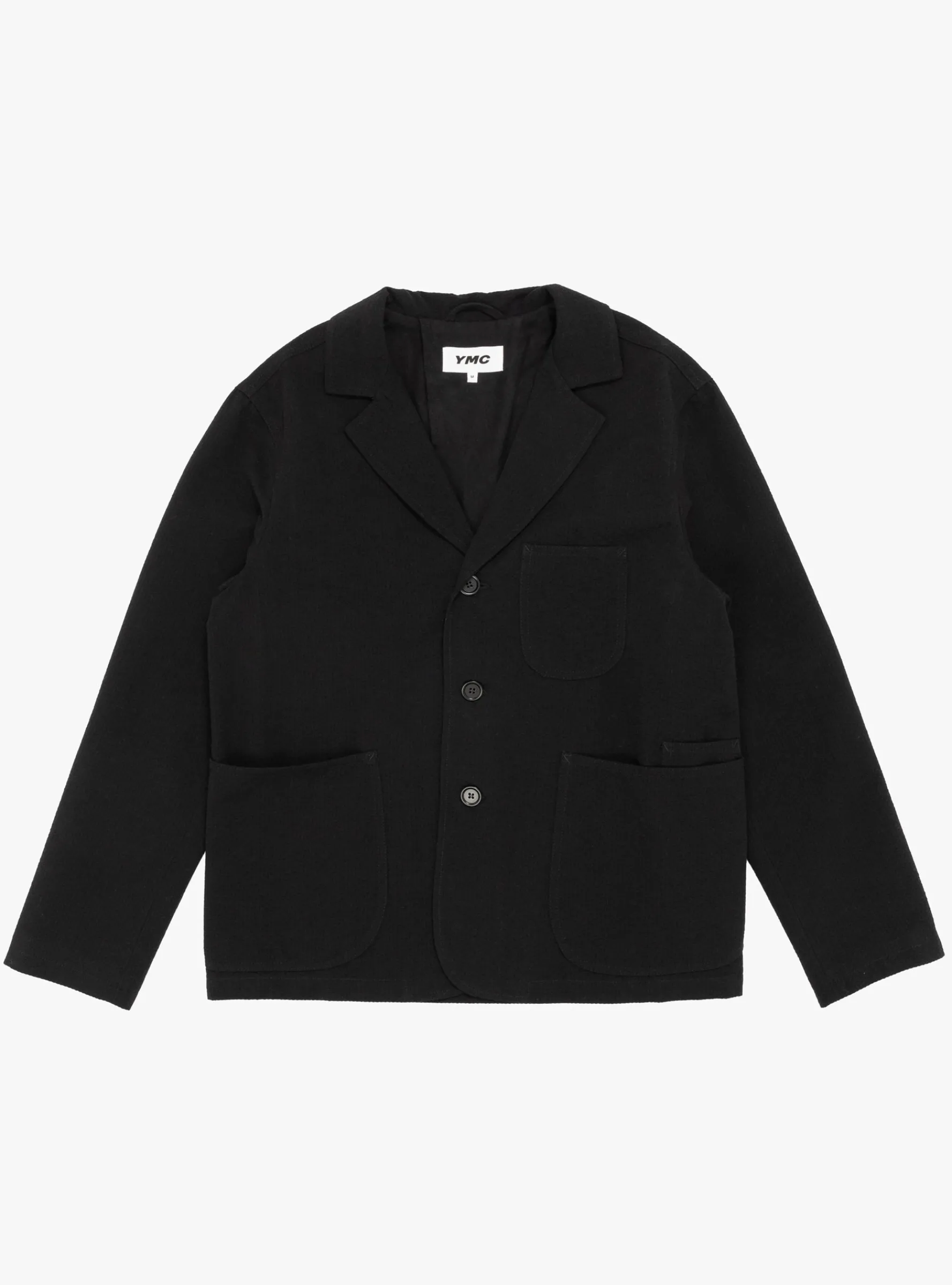 Scuttlers Wool Blend Seersucker Jacket Black<YMC Discount