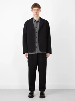 Scuttlers Wool Blend Seersucker Jacket Black<YMC Discount