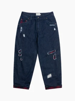 Secret Baggy Denim Pants Indigo<Dime Hot