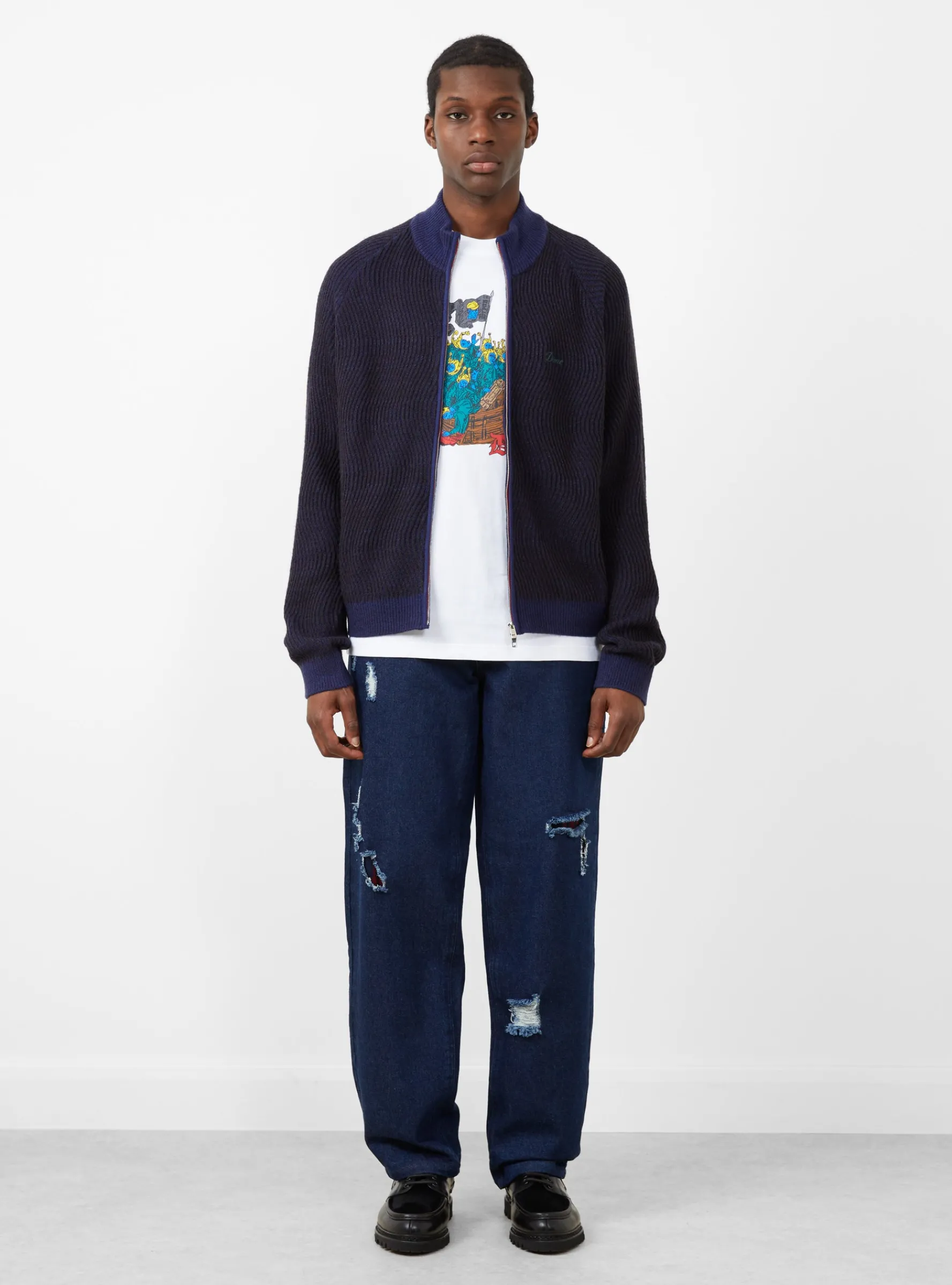 Secret Baggy Denim Pants Indigo<Dime Hot