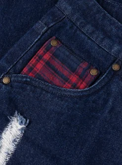 Secret Baggy Denim Pants Indigo<Dime Hot