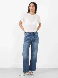 Selvedge Denim Narrow Straight Cut Medium Splatter<Chimala Fashion