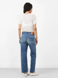 Selvedge Denim Narrow Straight Cut Medium Splatter<Chimala Fashion