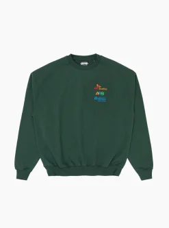 Semiconductor Multi Logo Sweatshirt Forest Green<Arnold Park Studios Outlet