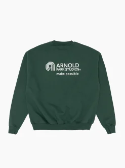 Semiconductor Multi Logo Sweatshirt Forest Green<Arnold Park Studios Outlet